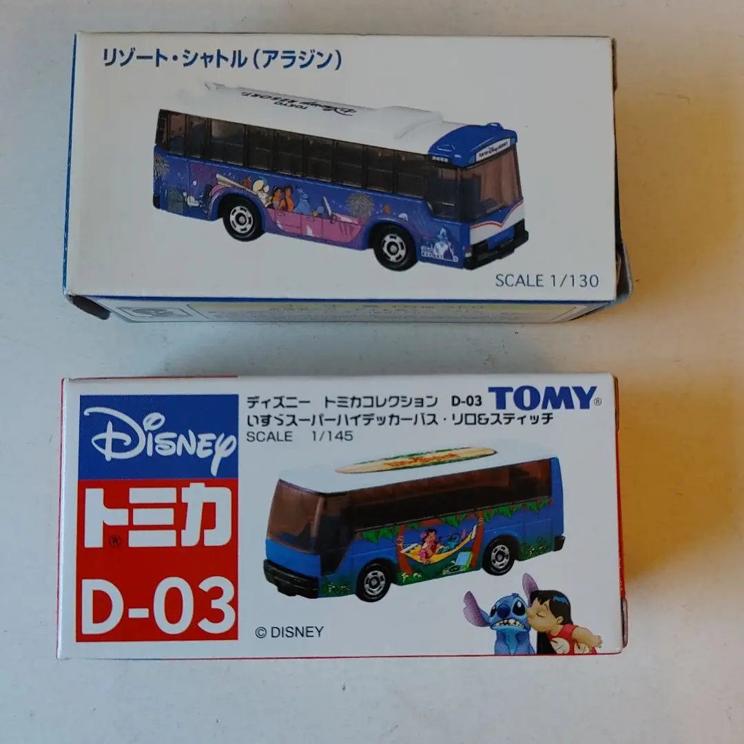 トミカ ディズニー シャトル、クルーザー等 5個セット （Disney