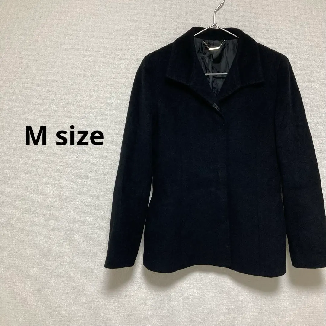 Thumbnail of Women's Chester Coat Short Black Simple Wool Angora M