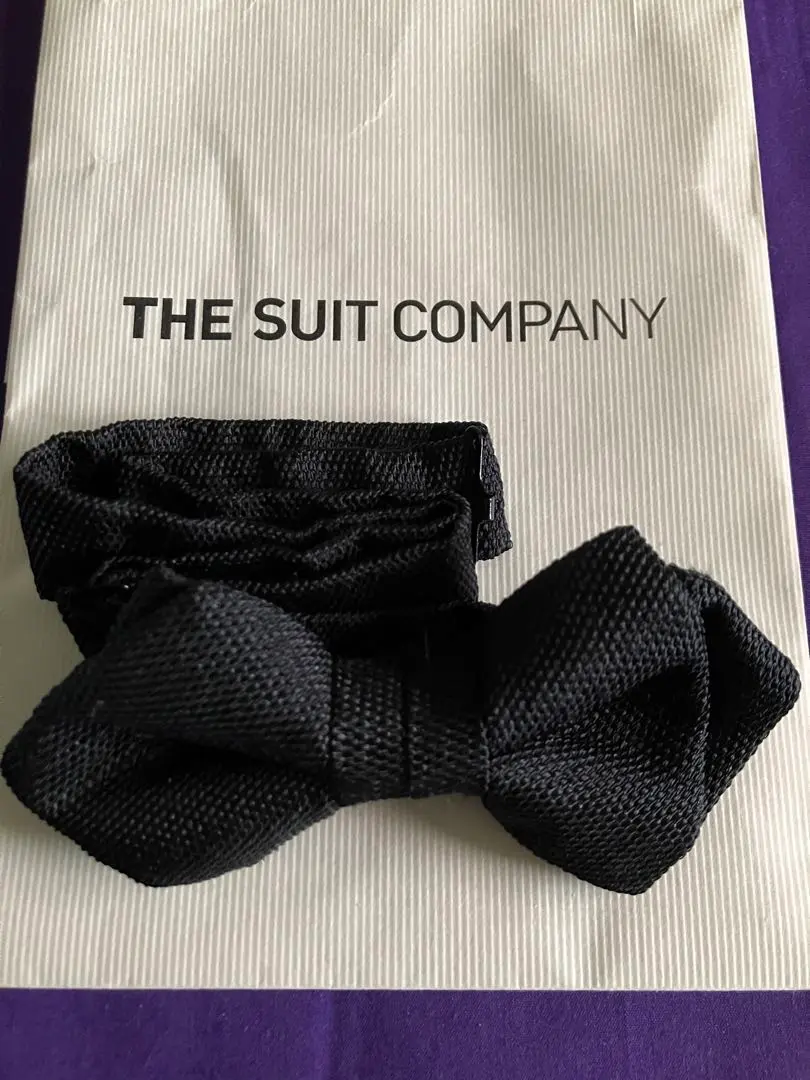 【良品‼️】THE SUIT COMPANY 黑色蝴蝶結領結 全新未使用品 的縮圖