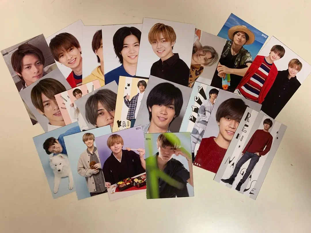 Thumbnail of King & Prince magazine card stock clippings: Hirano, Jinguji, Nagase, Takahashi, Kishi