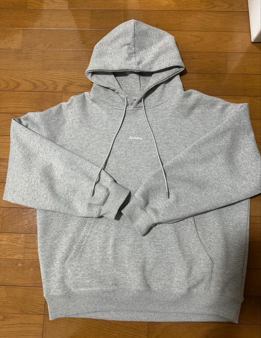 Thumbnail of Lettered Pullover Hoodie - Gray - Hooded Sweatshirt