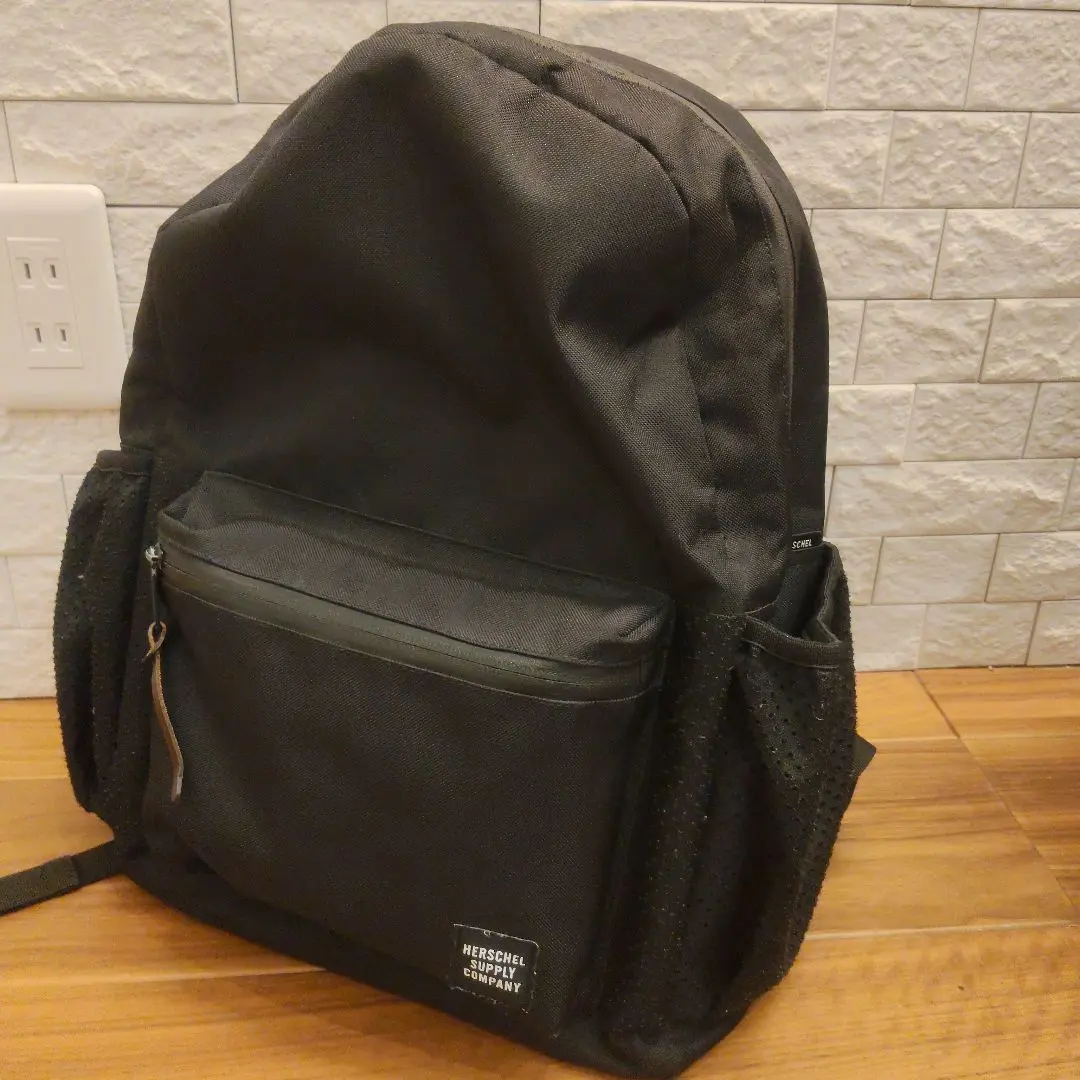 Thumbnail of HERSCHEL SUPPLY Black Nylon Backpack (zipper broken)