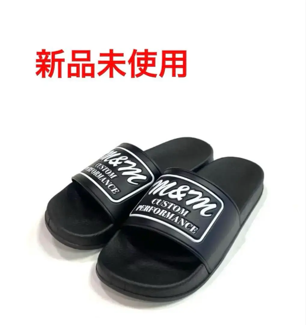 M&M CUSTOM PERFORMANCE サンダル M&M CUSTOM PERFORMANCE - SANSALS / BLACK / エンボスロゴ