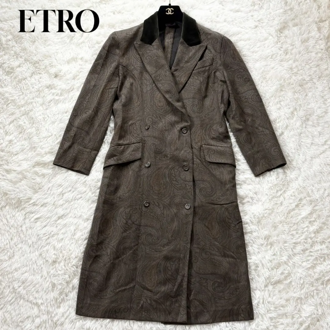 ETRO エトロ ロングコート チェスターコート カシミヤ混 大きい