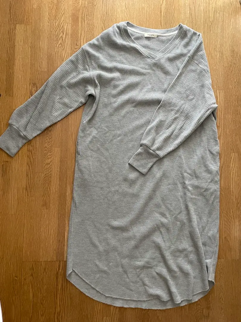 Thumbnail of FREAK'S STORE - Gray Waffle Knit Dress - Long Sleeve