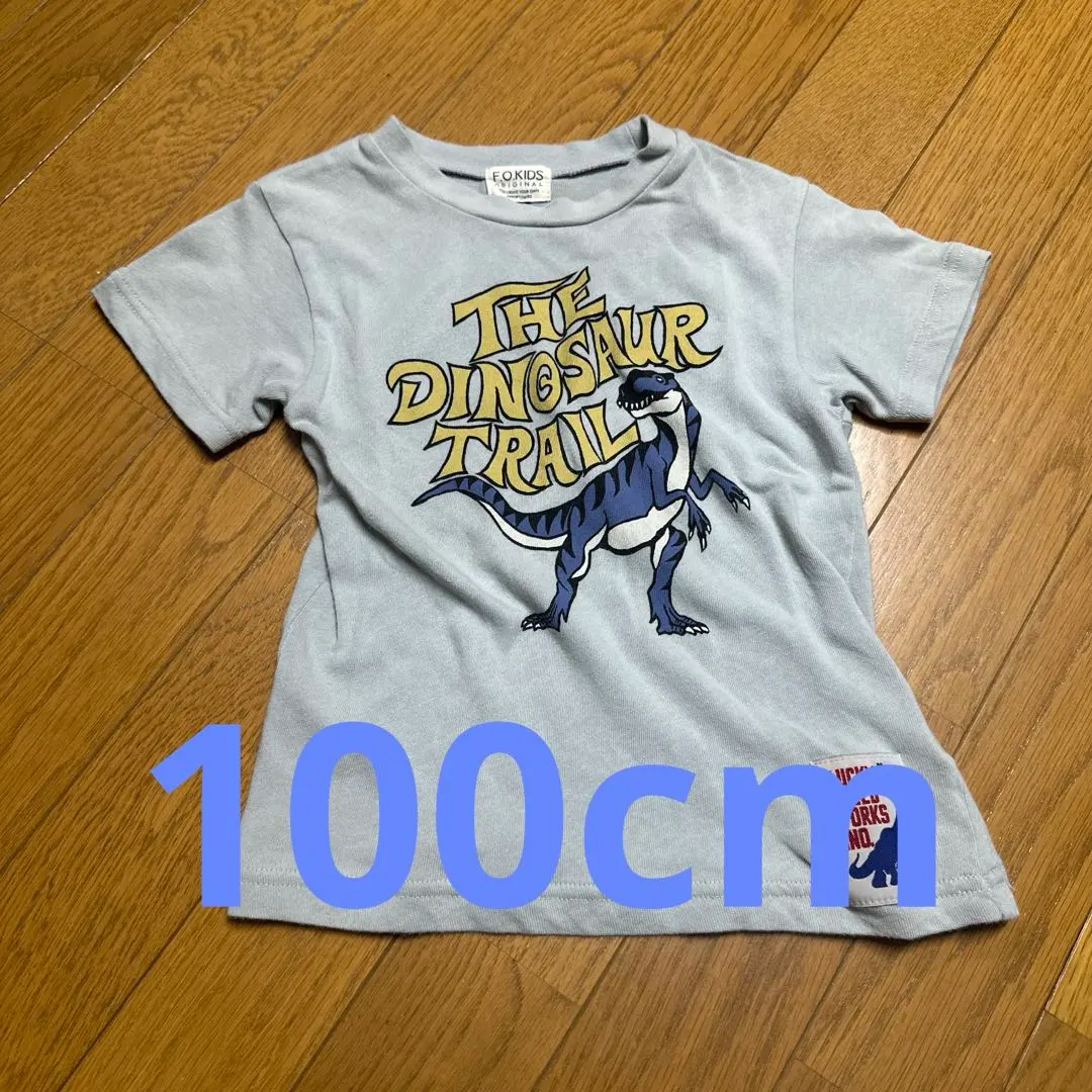 Thumbnail of F.O. Kids Short Sleeve Top, Dinosaur, 100, Light Blue, Summer Clothes