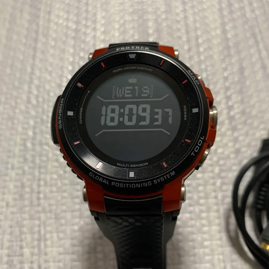 美品⭐︎CASIO PRO TREK カシオ プロトレック WSD-F30-BK Amazon | カシオ 腕時計 スマートアウトドアウォッチ プロ