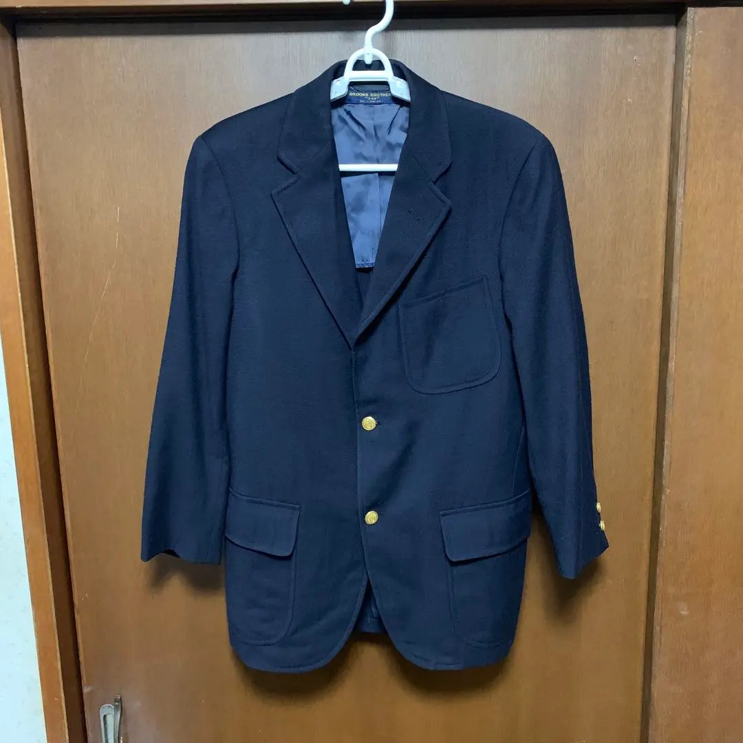 Thumbnail of ★Brooks Brothers Tailored Jacket Blazer Navy Blazer Gold Buttons★