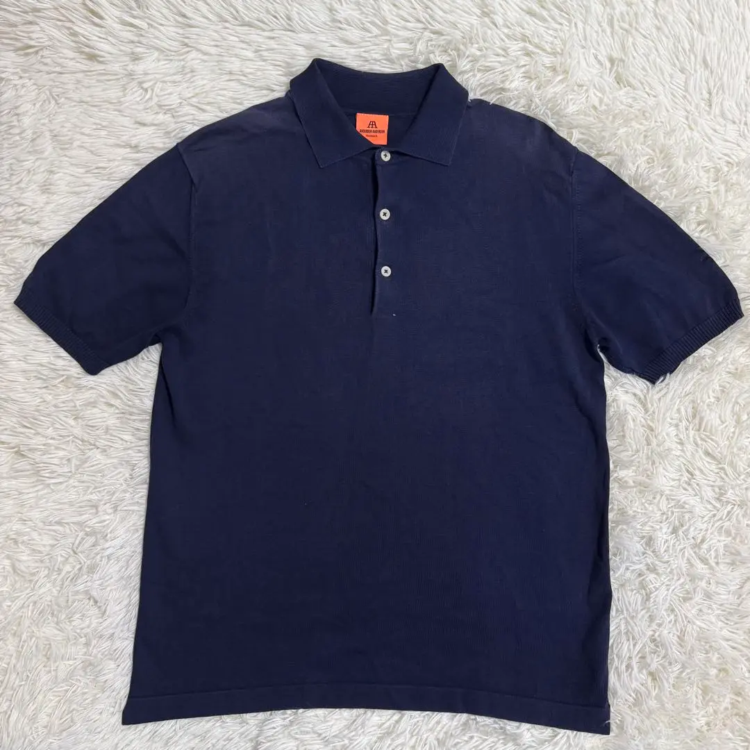 【タグ付き新品】アンデルセンアンデルセン ポロシャツ M royal blue Andersen-Andersen アンデルセン ANDERSEN-ANDERSEN POLO LONG