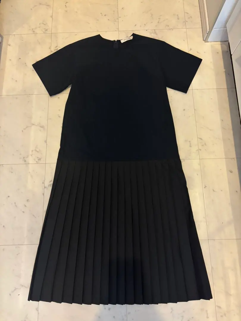 Demi-Luxe beams 連衣裙 海軍藍 百褶 的縮圖