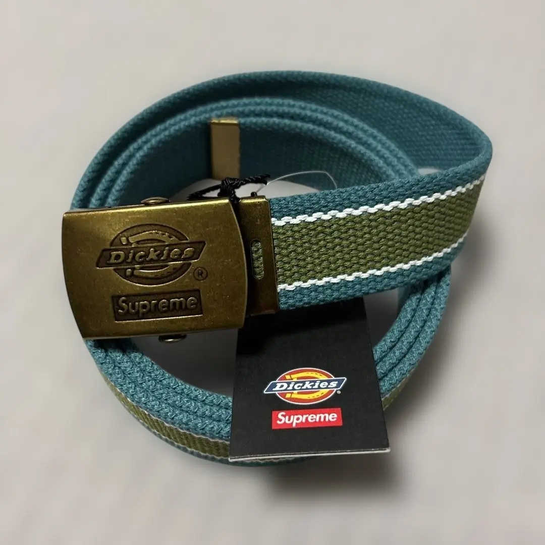 Supreme Dickies Stripe Webbing Belt ティール