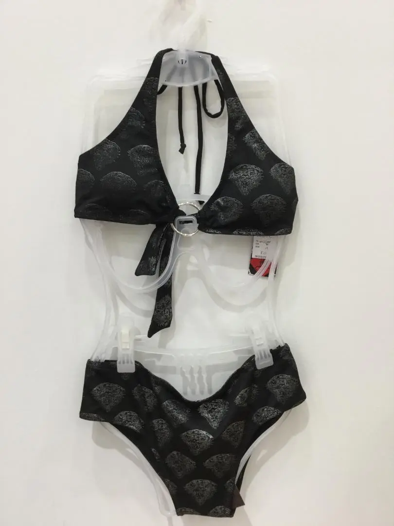 ☆ Ed Hardy エドハーディー ビキニ セパレート 水着 総柄 ピンク M ☆ Ed Hardy エドハーディー ビキニ セパレート 水着 総柄 ピンク M