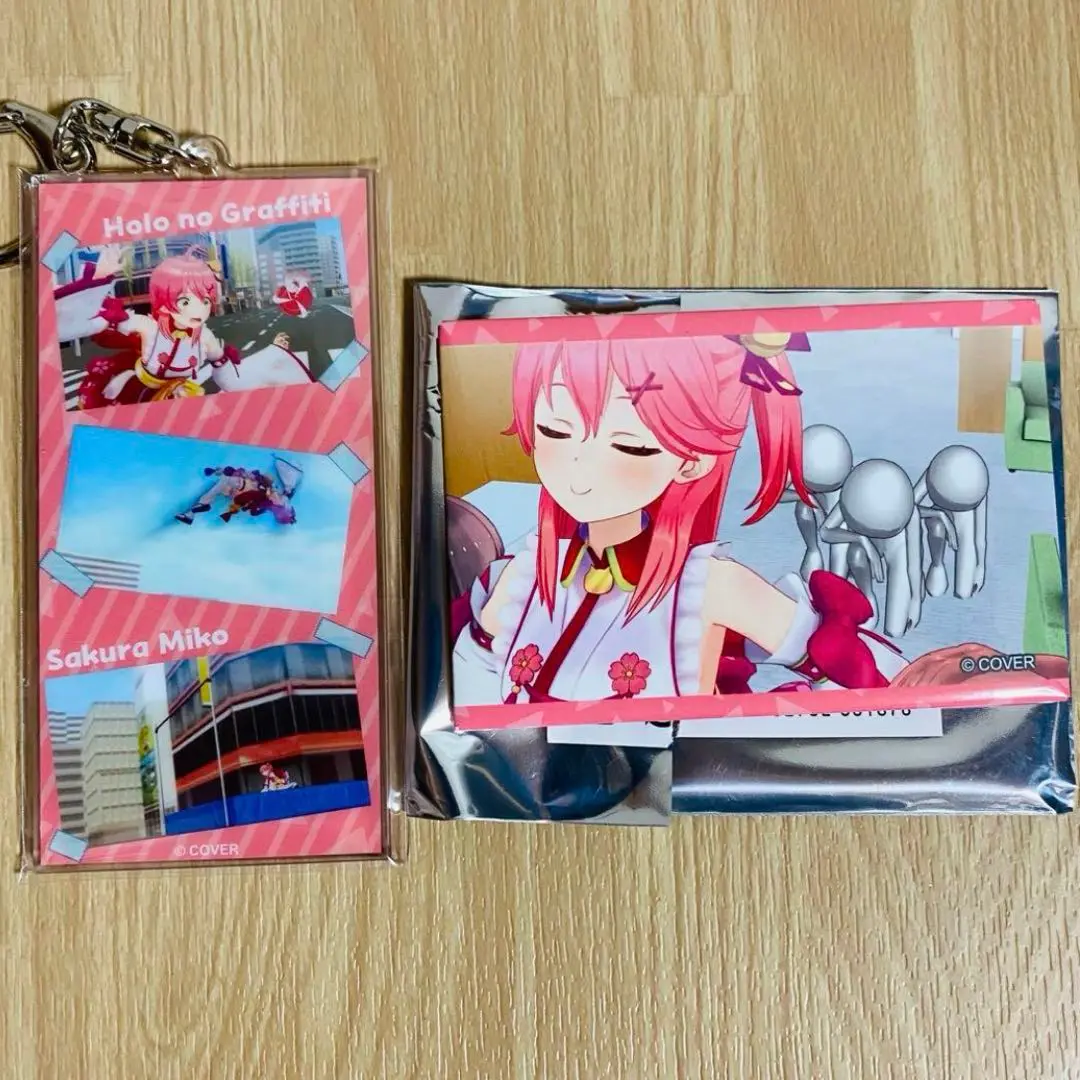 ホロライブ　さくらみこ　アクスタ　キーホルダー　　缶バッジ　グッズ　19個セット 2025年最新】ホロライブ アクリルキーホルダー/ホロぐら さくら