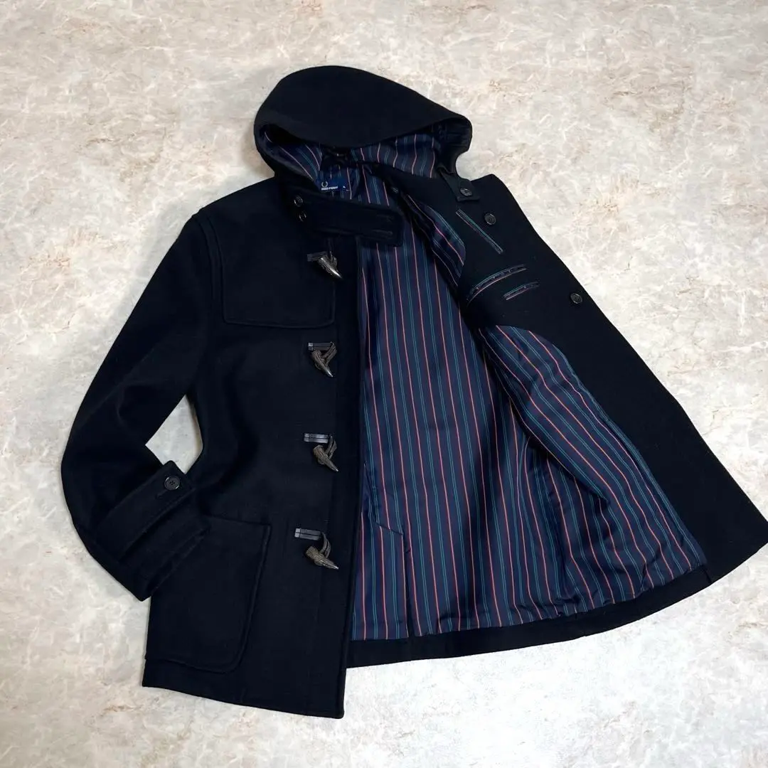 極美品 FRED PERRY フレッドペリー メルトン ウール ダッフルコート 2025年最新】フレッドペリー ダッフルコートの人気アイテム