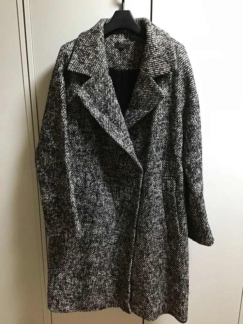 Thumbnail of PASSIONE Wool Blend Mid-Length Coat / 38 ★ Goma-shio (Salt and Pepper)