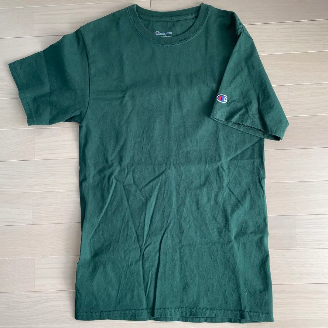 Thumbnail of Men's Champion Dark Green T-shirt, Size S, Short Sleeve