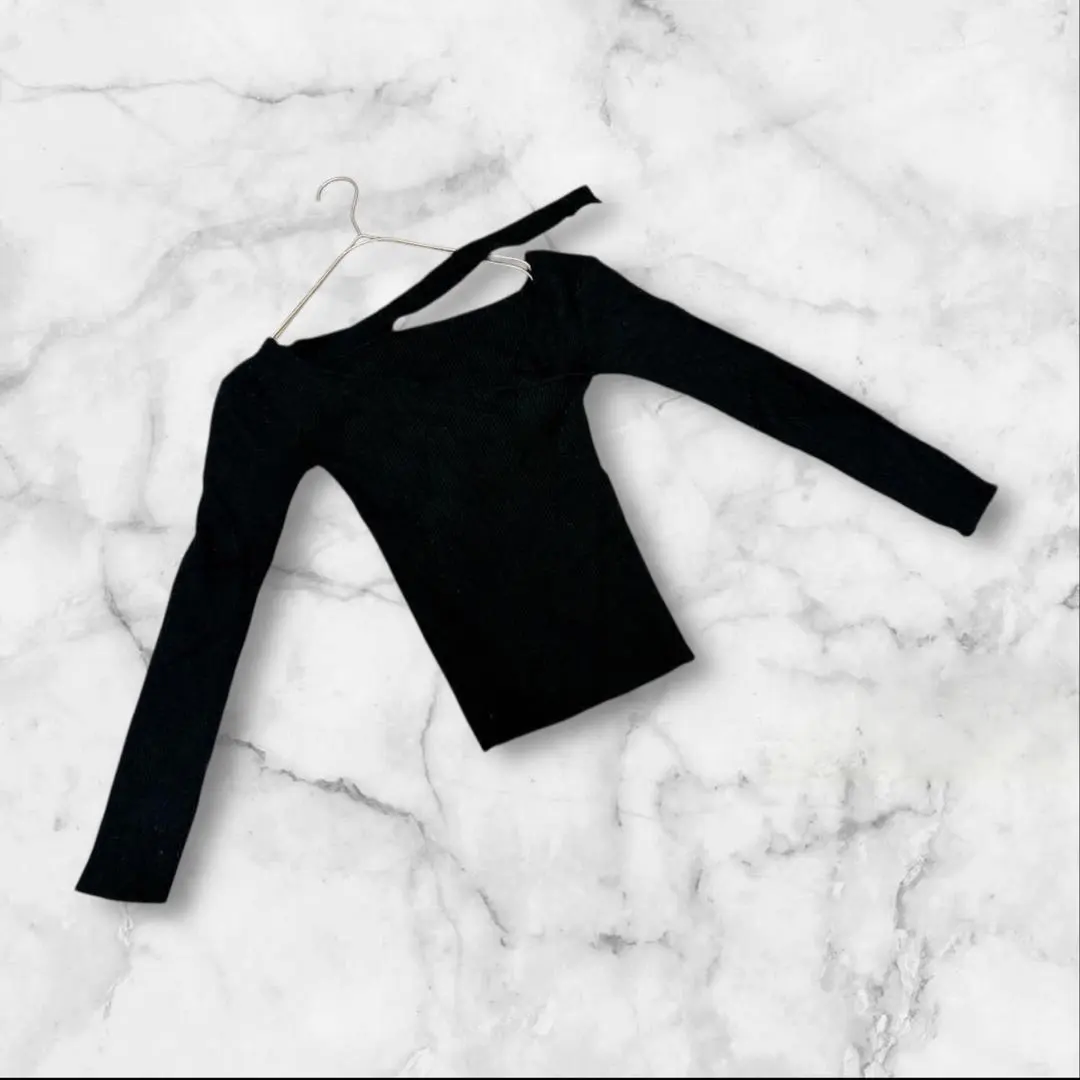 Thumbnail of EMODA Long Sleeve Knit Cut and Sew Free Size Black