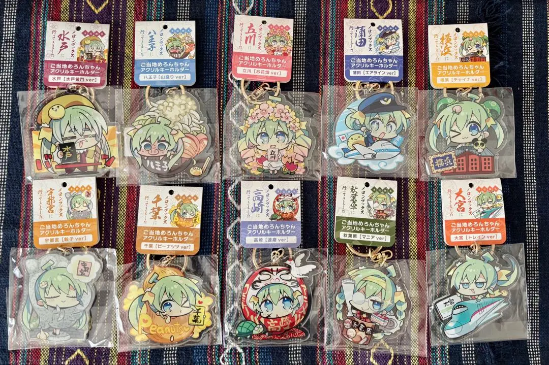 ご当地めろんちゃん　アクリルキーホルダー9種　ポストカード8種　セット 2025年最新】メロンブックス ご当地の人気アイテム - メルカリ
