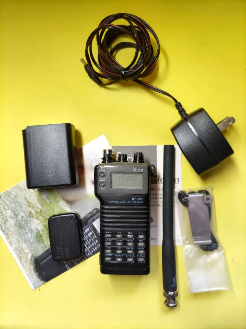 ICOM IC-R1 IC-03N IC-BP8 セット ジャンク ICOM IC-R1 IC-03N IC-BP8 セット ジャンク