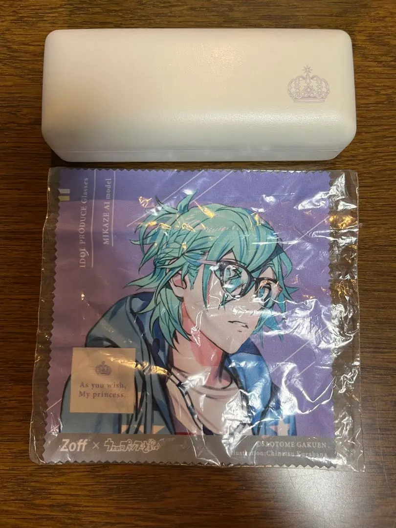Thumbnail of Uta no Prince-sama (UtaPri) Zoff glasses case, glasses wipe, Ai Mikaze