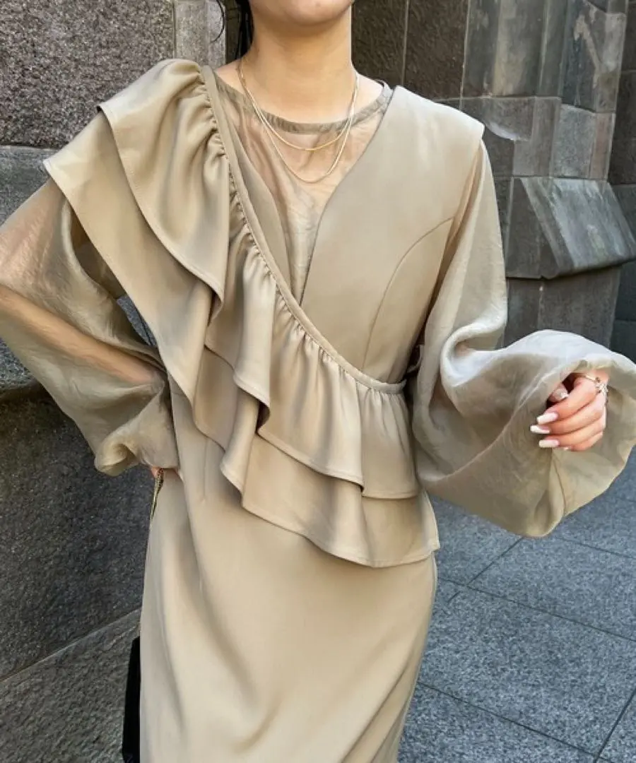 【新品、タグ付き】CAPRICIEUXLEMAGE オケージョンドレス 徹底解説】オケージョンドレス - CAPRICIEUX LE'MAGE(カプリ