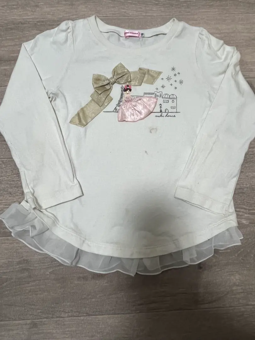 Thumbnail of Miki House Reena-chan Long Sleeve T-shirt 110cm