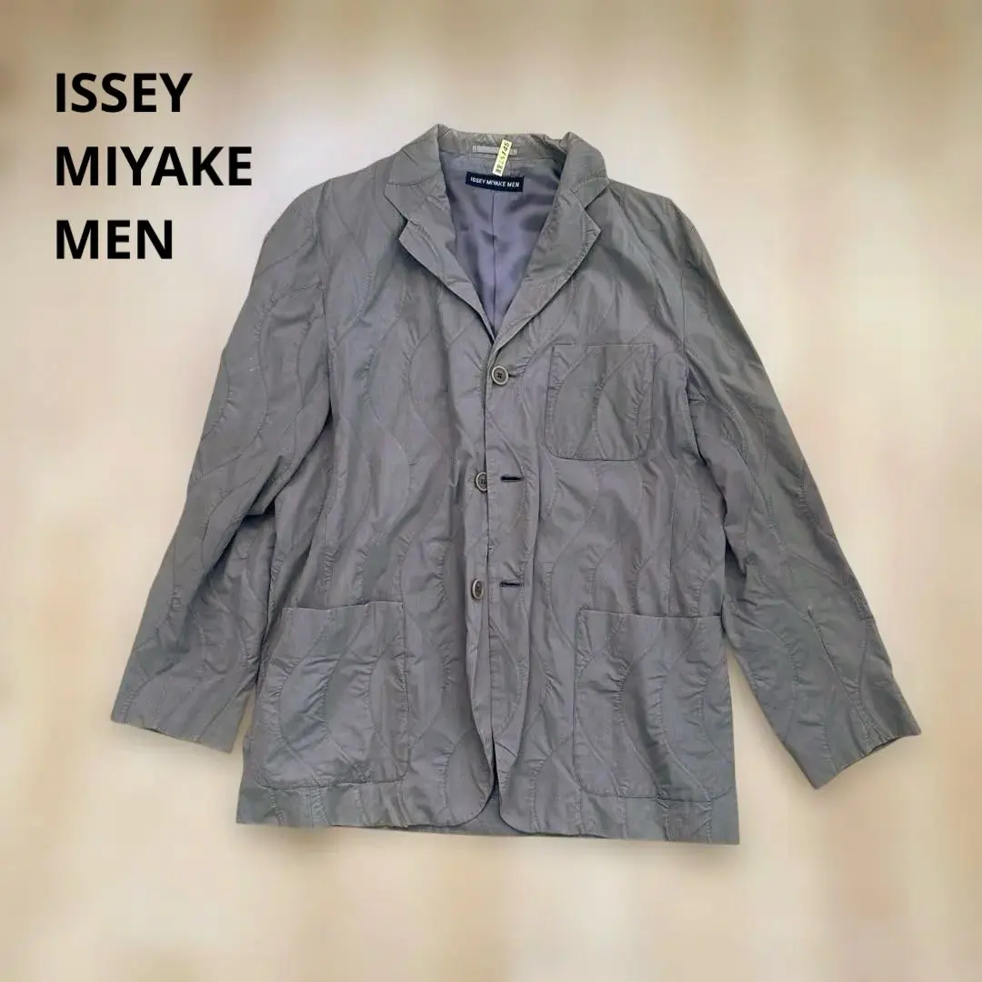 Thumbnail of ISSEY MIYAKE MEN Wave Khaki/Gray Jacket