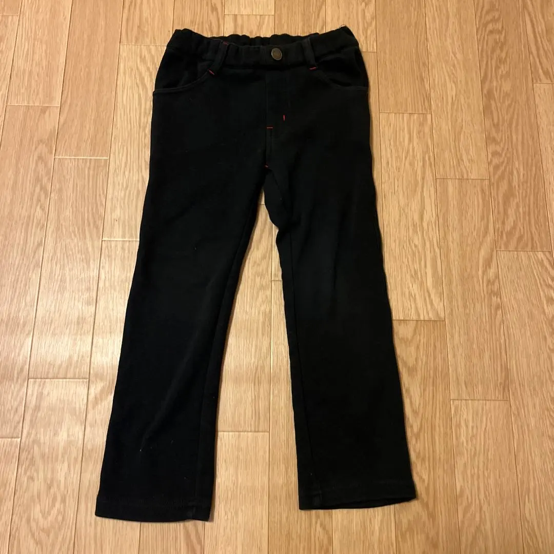 Thumbnail of Black Winter Long Pants, Size 120, Fleece Lined
