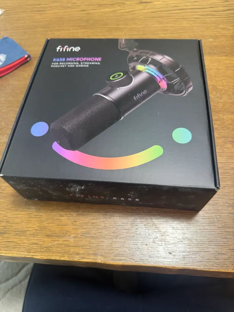 FIFINE K658 ダイナミックマイク USB接続【開封済未使用！】 FIFINE K658 USBマイク ダイナミックマイク 単一指向性 ミュート