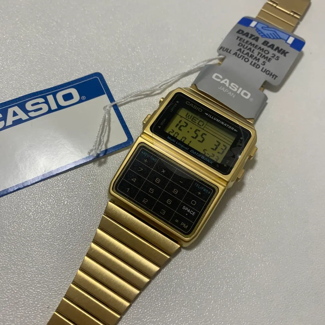 【新品未使用】CASIO DBC 611 G-1JF DATABANK CASIO カシオ データバンク 電卓機能 デジタル腕時計