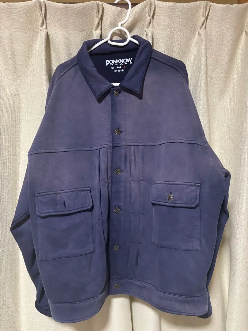 bonknow freaks トラッカージャケット TYPE-001 SWEAT TRUCKER JACKET NAVY – BONKNOW FREAKS