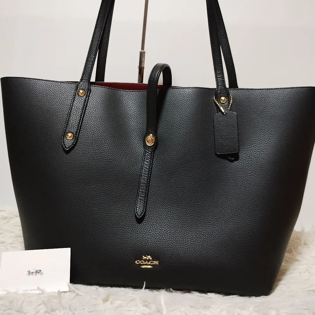 【COACH】ブラックレザー トートバッグ ♡北川景子、本田翼愛用♡ 2025年最新】coachバッグ 本田翼の人気アイテム - メルカリ