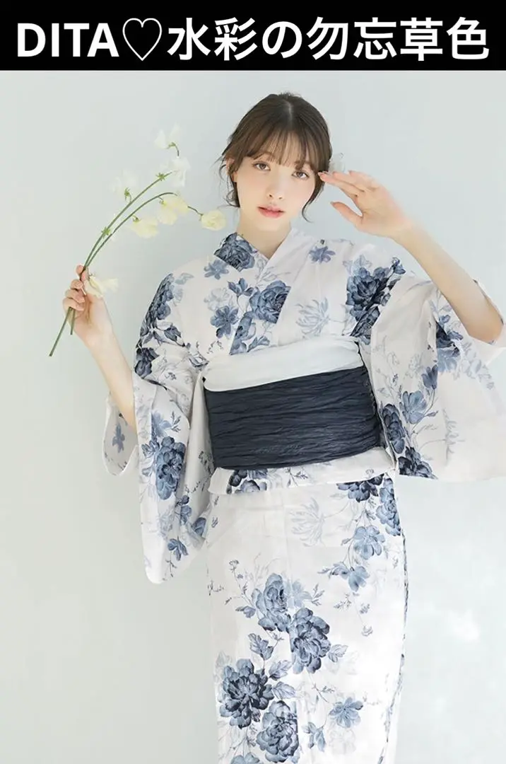 2025年最新】dita 浴衣 水彩の勿忘草色の人気アイテム - メルカリ