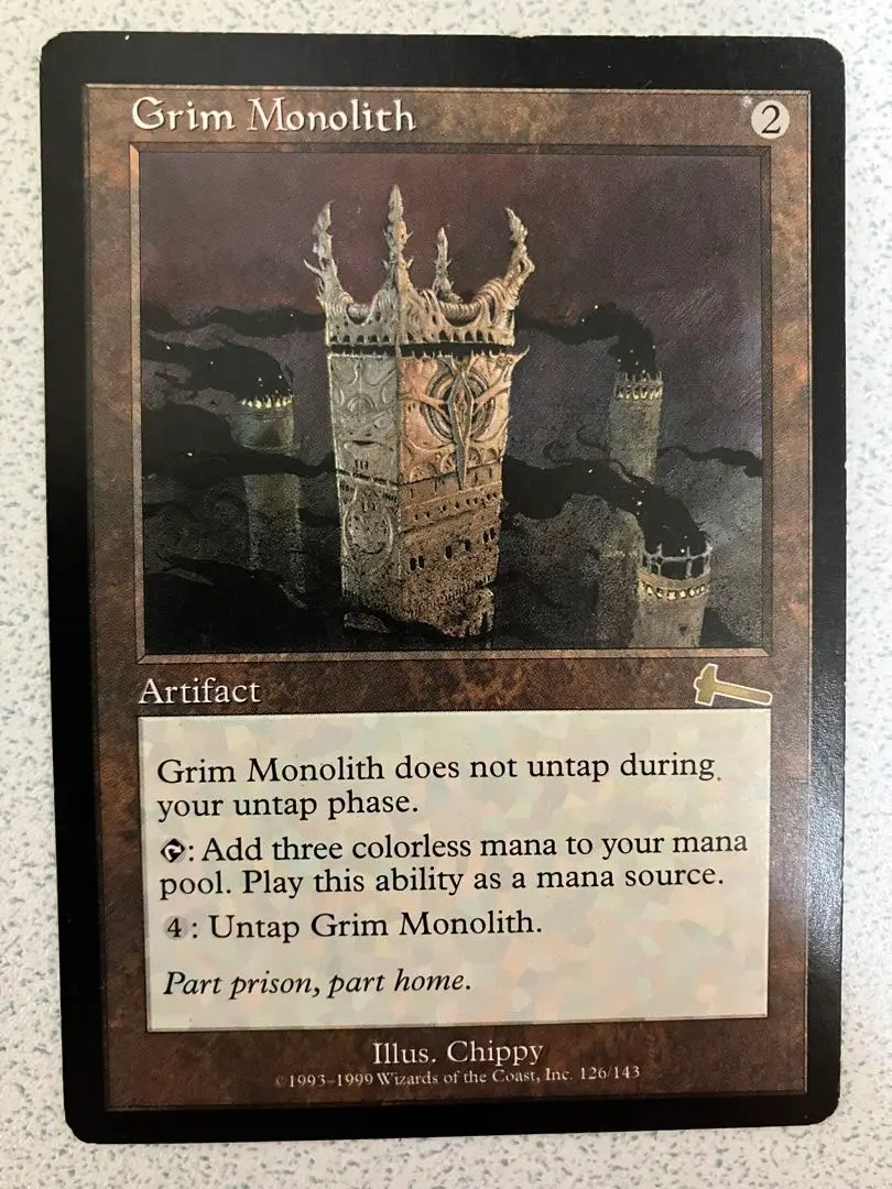 厳かなモノリス 日本語 金枠】《厳かなモノリス/Grim Monolith》[WC99] 茶 Kai Budde