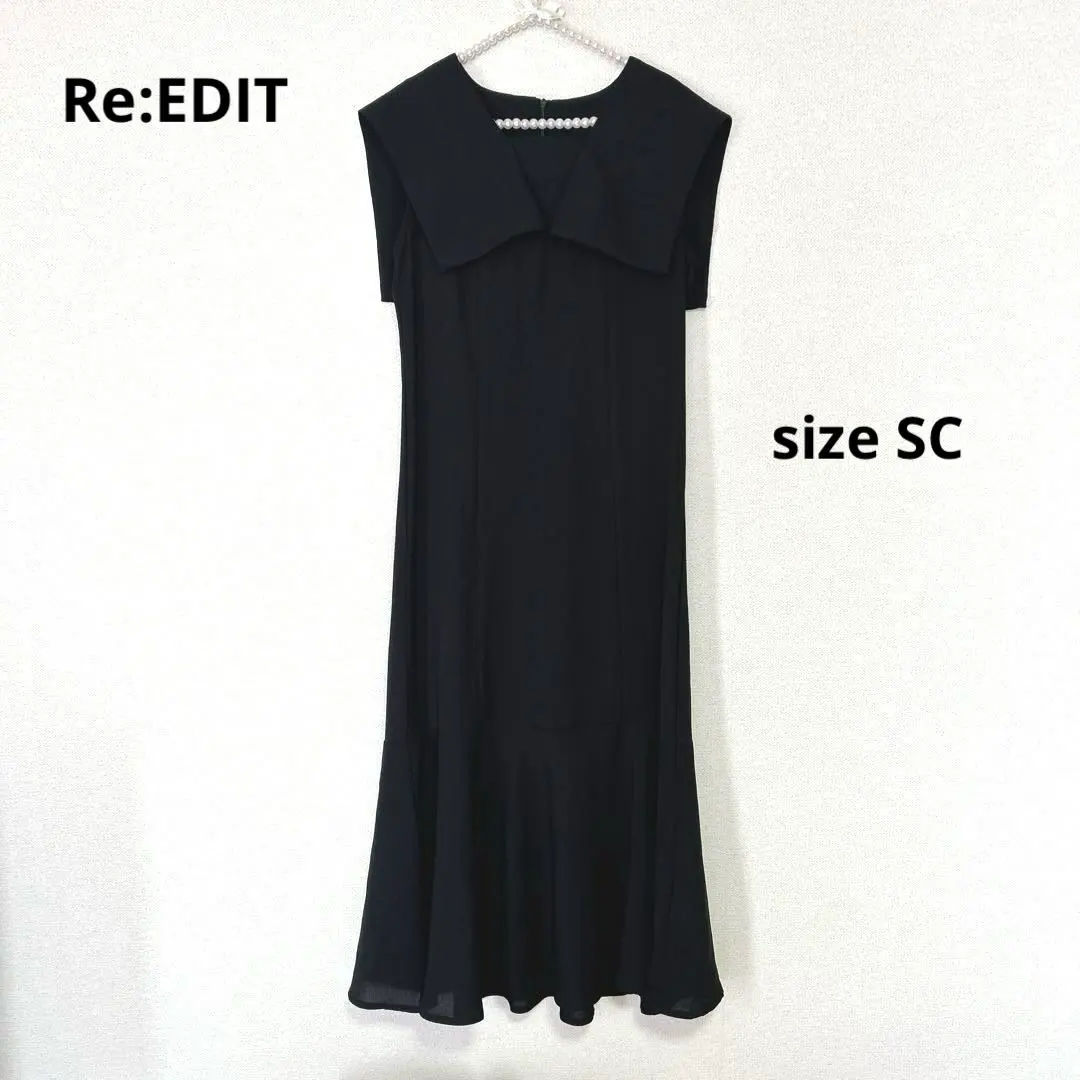 Thumbnail of Re:EDIT Re:EDIT Pola Sailor Collar Dress, SC size, Black