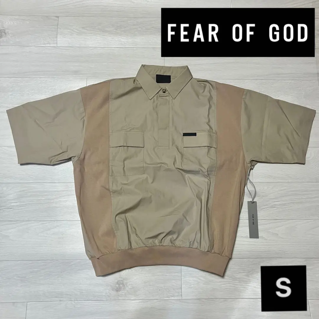 FEAR OF GOD 7thコレクション ロゴパッチ ポプリン 半袖ポロシャツ 2025年最新】FEAR OF GOD メンズ ポロシャツの人気アイテム