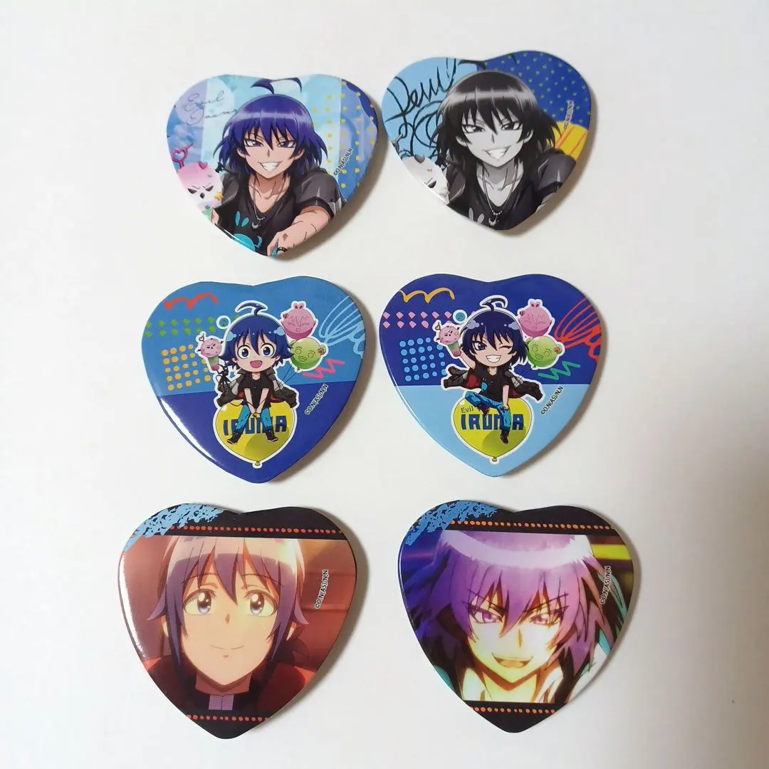Thumbnail of Welcome to Demon School! Iruma-kun - Maairuma Heart Can Badges - Iruma Hikuji - Set of 6