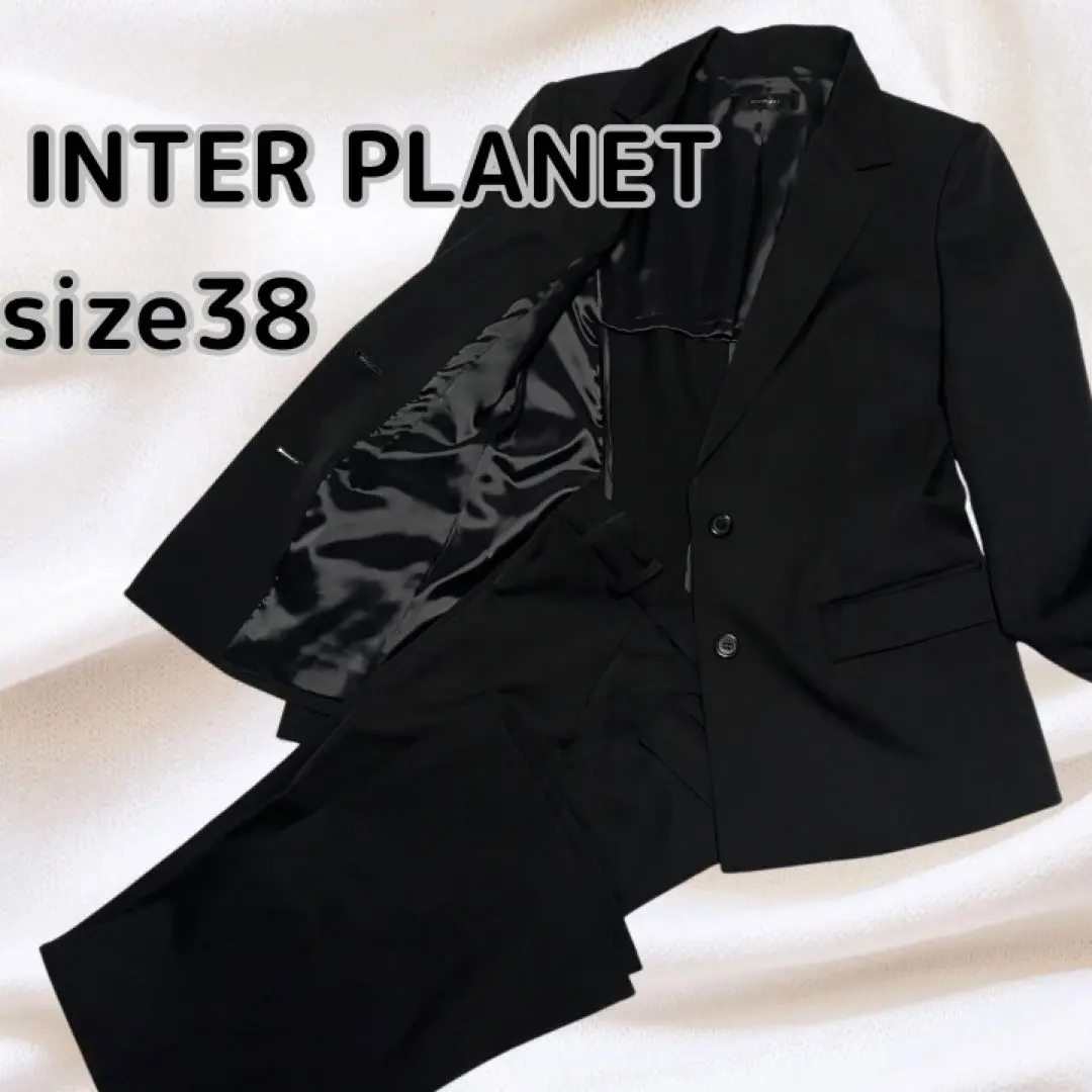 【美品】INTER PLANET パンツスーツ 40サイズ 2025年最新】INTERPLANET レディース ビジネス パンツスーツ上下