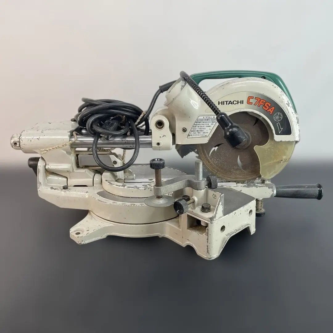日立 - 日立スライドマルノコ Ｃ7FSA 190動作良好 日立 - ☆中古品☆ HITACHI 日立工機 190mm 卓上スライド丸のこ