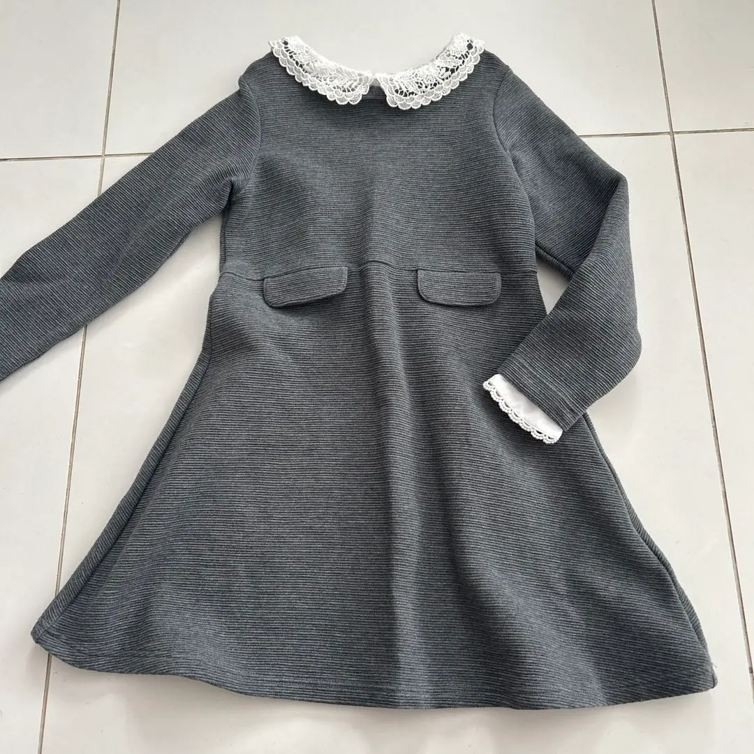 Thumbnail of B:MING BY BEAMS Kids Children's Clothing 130 Formal Long Sleeve Dress with Collar