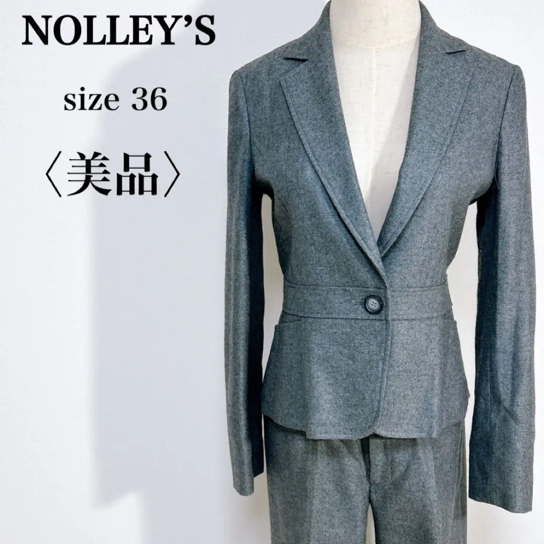 【NOLLEY'S 】　パンツスーツ　セットアップ　Sサイズ 2025年最新】ノーリーズ レディース ビジネス パンツスーツ上下