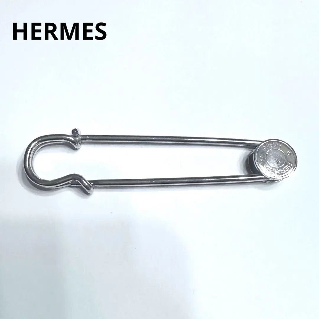 極美品 希少 エルメス セリエ 安全ピン ピンブローチ ゴールド 廃盤 HERMES エルメス セリエ ピンブローチ 安全ピン ゴールド