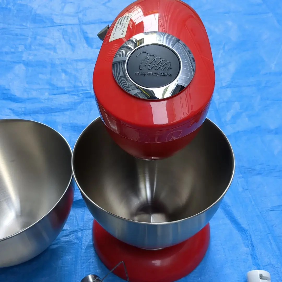 【美品】貝印スタンドオートミキサー ステンレスボウル3個セット レビュー】貝印スタンドミキサー（旧メランジュールロボ）の使用