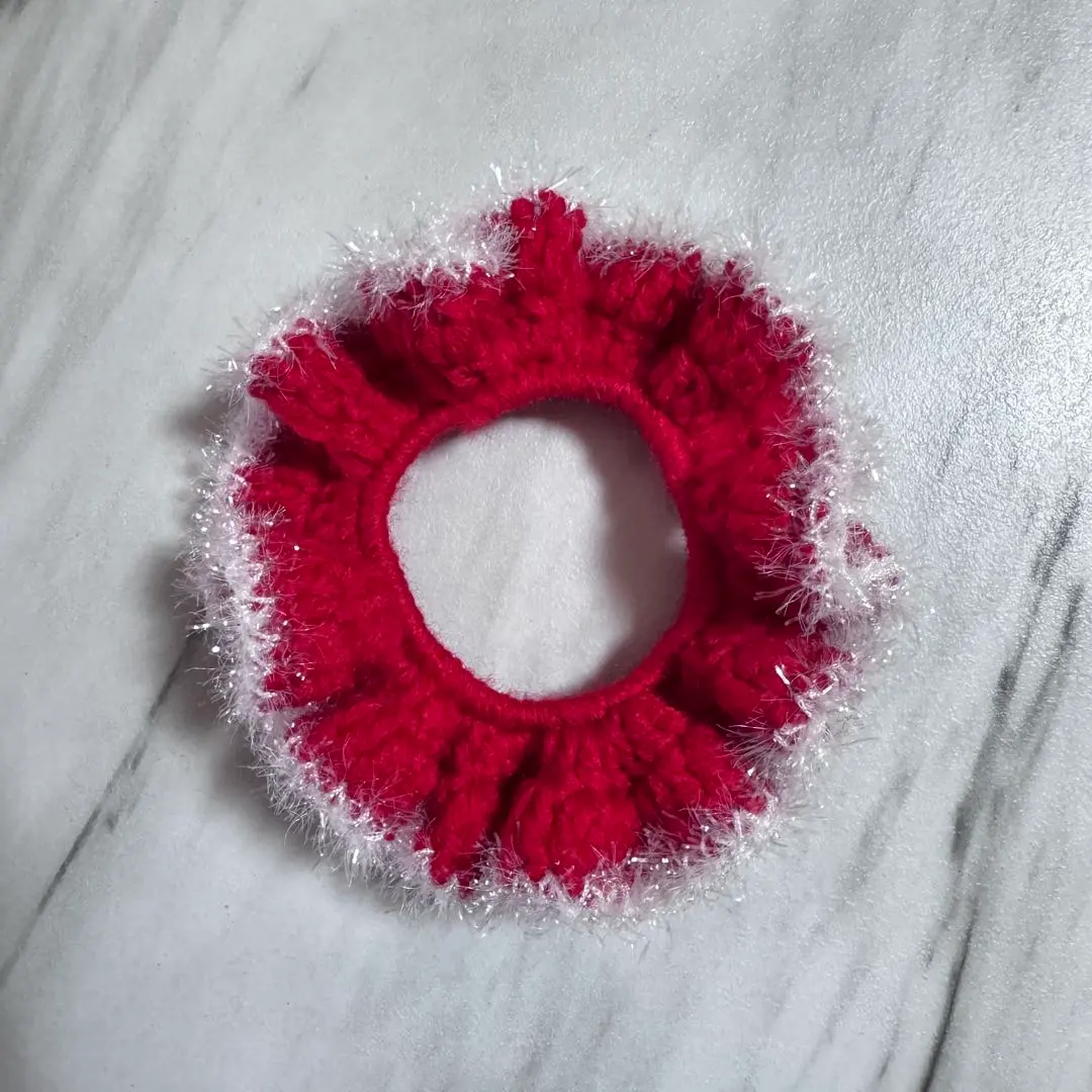 Thumbnail of Crochet Scrunchie Christmas Santa