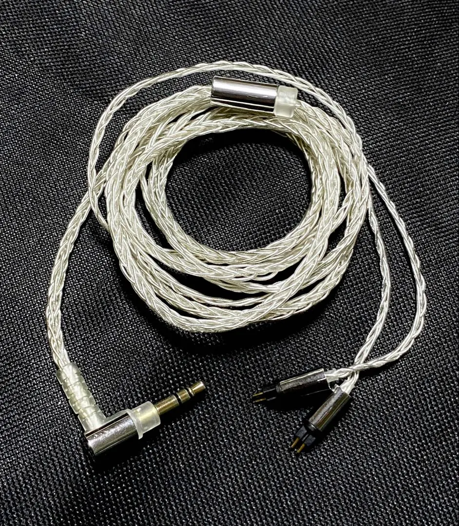 final シルバーコートケーブル 2m final製品用（オリジナルロッキングプラグ）】シルバーコート