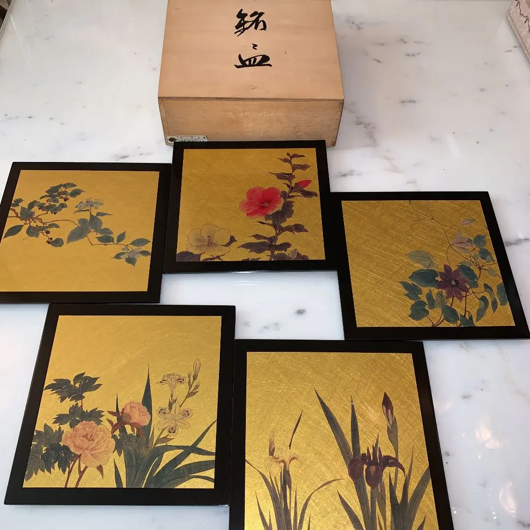 HAKUICHI ORIGINAL 長盆 四折皿 四角皿漆器セット 24点セット HAKUICHI ORIGINAL 長盆 四折皿 四角皿漆器セット 24点セット