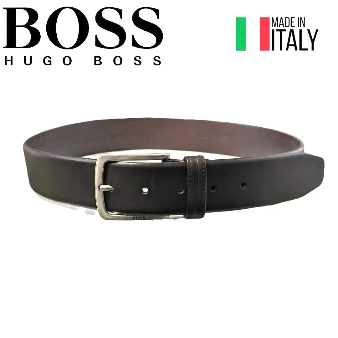 ✨未使用✨HUGOBOSS ヒューゴボス ベルト 90-34 ブラック　牛革 2025年最新】Hugo Boss 素材：本革 メンズ ベルトの人気アイテム