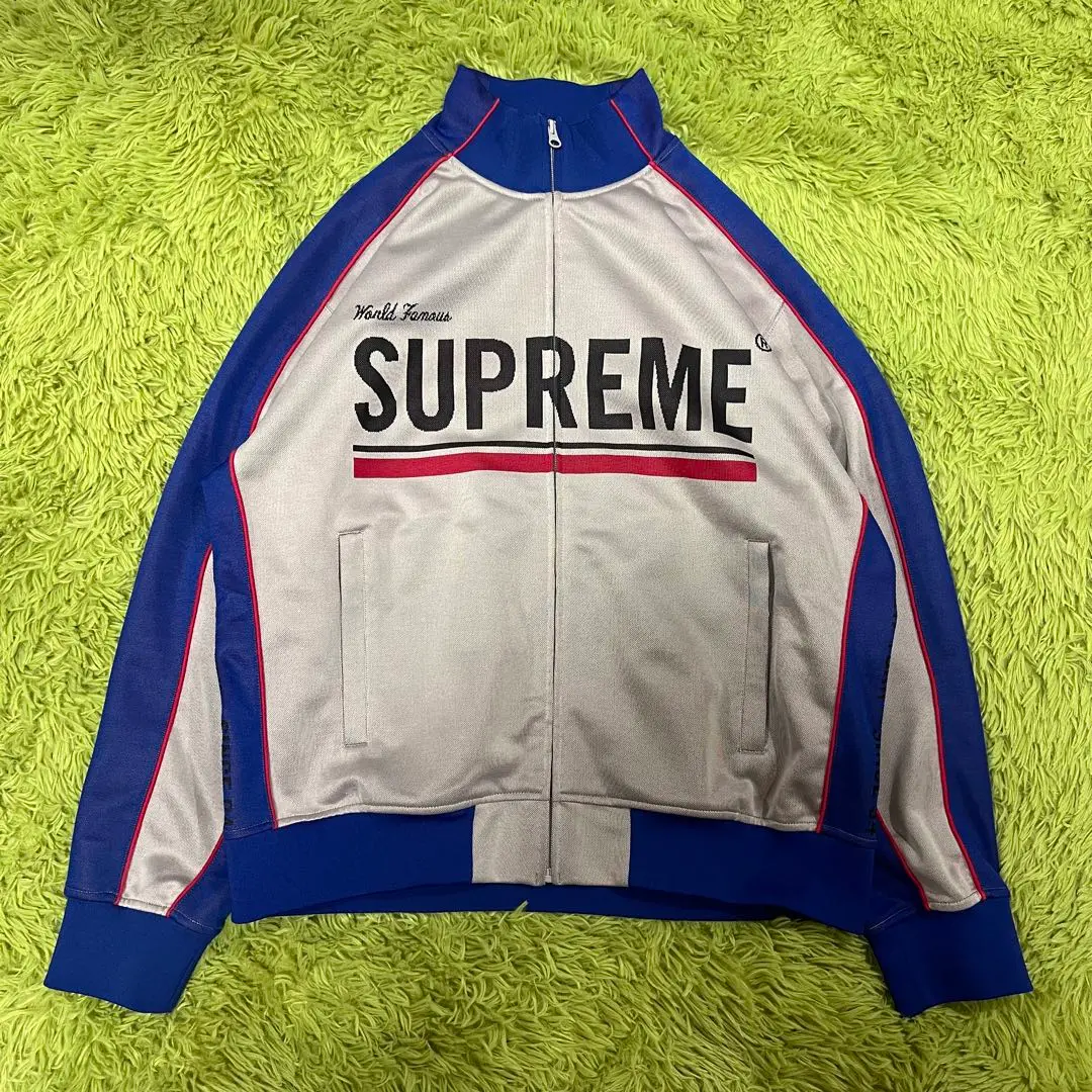 ジャケット・アウター supreme worldfamous jacquard trackjacket Supreme World Famous Jacquard Track Jacket Black Men's