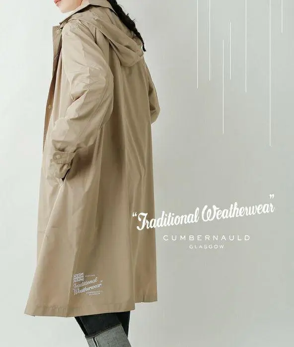 TraditionalWeatherwearポンチョ レインコートS/Mベージュ 2025年最新】Traditional Weatherwear レディース レインコート