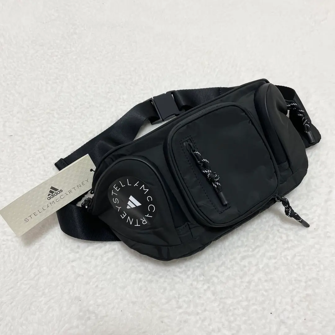 【adidas by Stella McCartney】ロゴ プリント バム バッグ 2way adidas by Stella McCartney ウエストポーチ ウエストバッグ